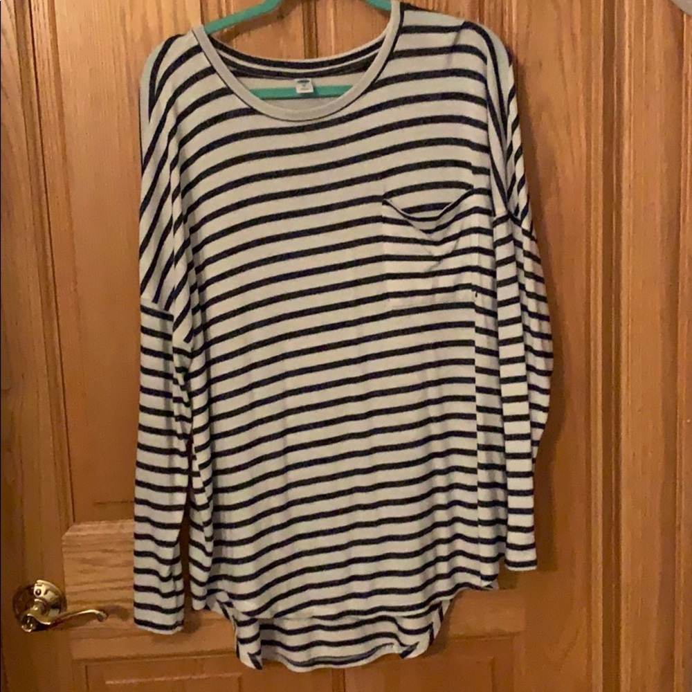 Striped old navy tunic